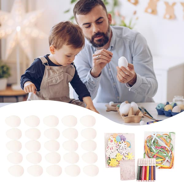 Påskbarnens Graffiti Diy Ägg Kreativa Målningsleksaker Handmålade Ägg Set 6ml