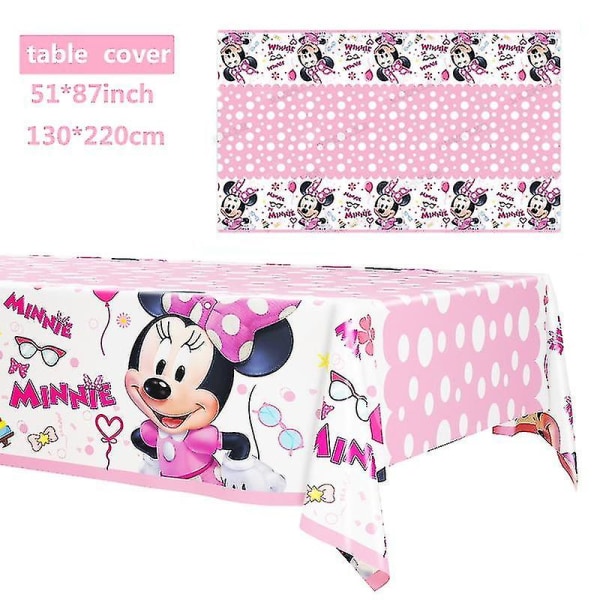 Minnie Mouse Festpynt Pink Fødselsdagsservice Papir Kop Tallerken Servietter Balloner Banner Til Pige Børn Baby Shower Høj kvalitet（balloner sæt 2）