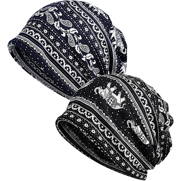Dam Elastisk Slouchy Hatt Huvudbonad Multifunktionella Bandanas