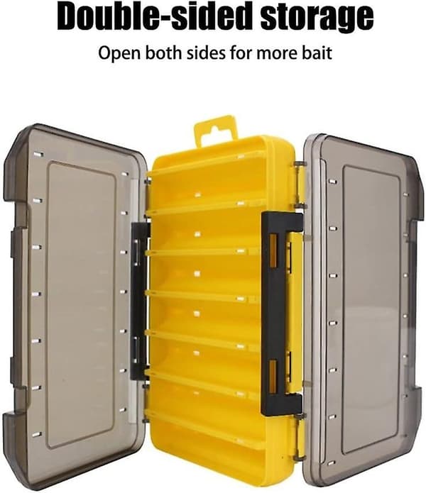 Fiskeutrustning Box Organizer, Dubbelsidig Pp Fiskeutrustning Box För Utomhusbruk