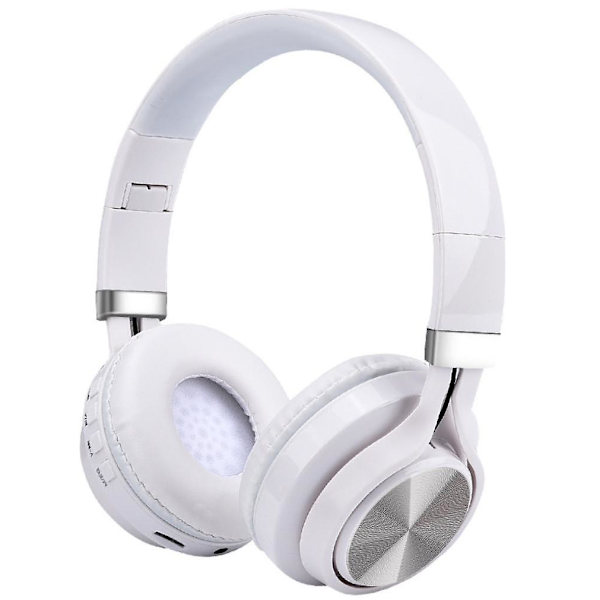 Trådlöst Bluetooth-headset för huvudmontering, hopfällbart och infällbart brusreducerande Hifi-headset