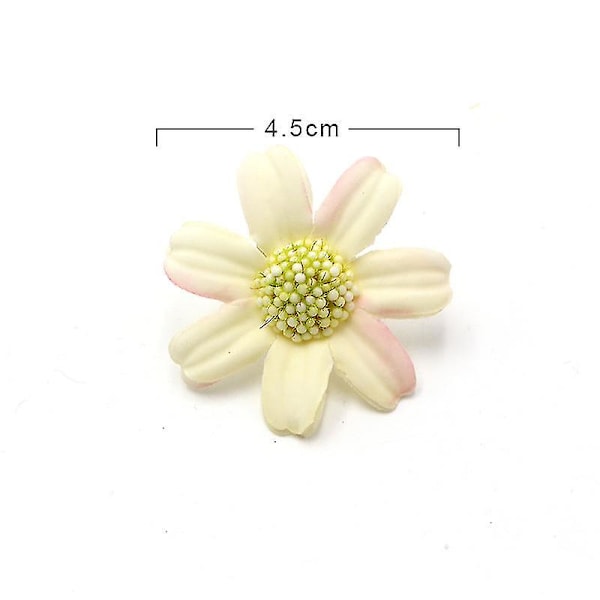 100 st 4,5 cm Mix Konstgjord Blomma Liten Daisy Konstgjord Blomma