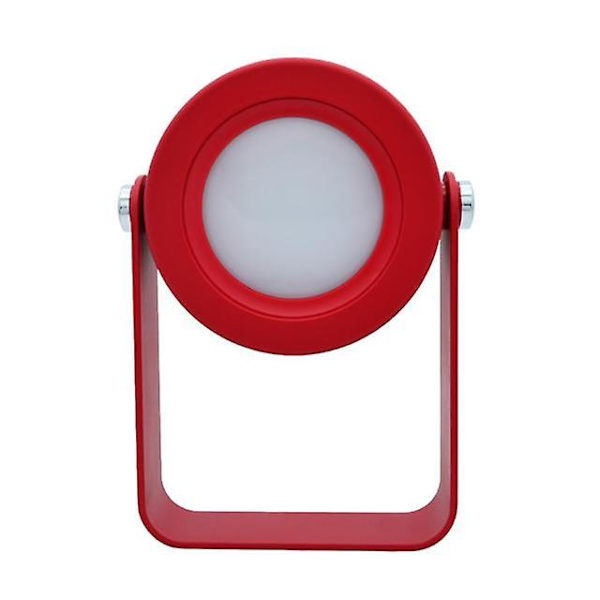 Fällbar touch dimbar läs LED nattlampa bärbar lykta lampa USB uppladdningsbar för barn barn gåva säng sovrum（röd）