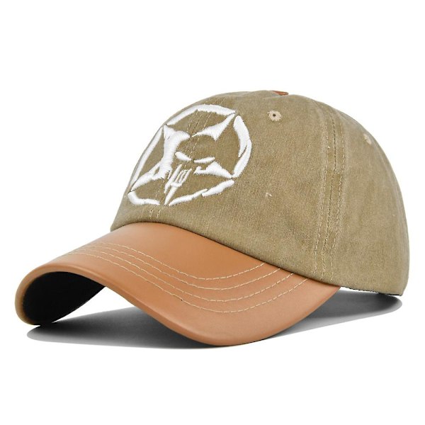 Pentagram Retro Tredimensionell Broderad Baseballkeps Silketryck Broderad Kepstvättad Gammal Lastbilskeps