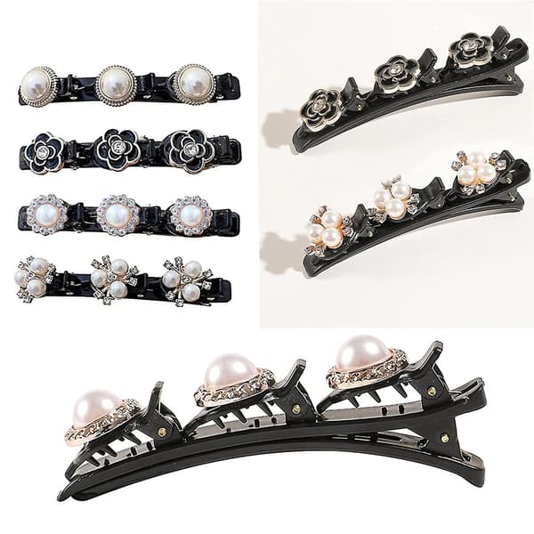 4 stk Rhinestone hårklips