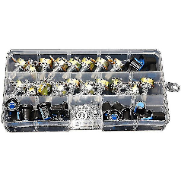 18-dels Wh148 Enkel Potentiometer Kit B1k/5k/10k/20k/50k/100k/1m