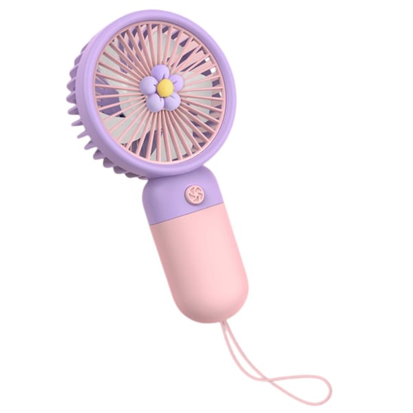 Mini Portable Handheld Fan Hanging Neck Fan Usb Rechargeable Mini Fan For Travel Outdoor Office（Pink）