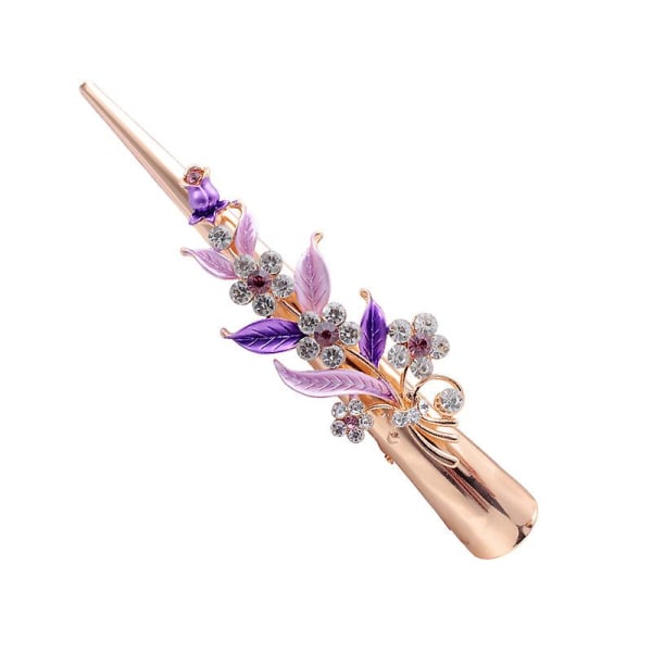 4 stk Elegante hårspænder til kvinder og piger Mode glitrende glitter Rhinestones Hårspænder Blomst Hårnåle Hårtilbehør