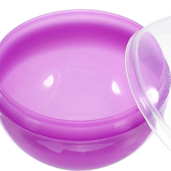 50 st Plastfyllda Bollar Öppningsbara Förvaringspackningsbollar Färgade DIY-Bollar Plast Färgglada Bollar