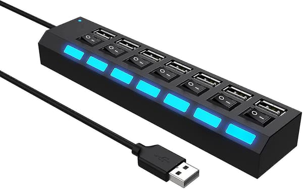 7-porttinen USB 2.0 -keskitin