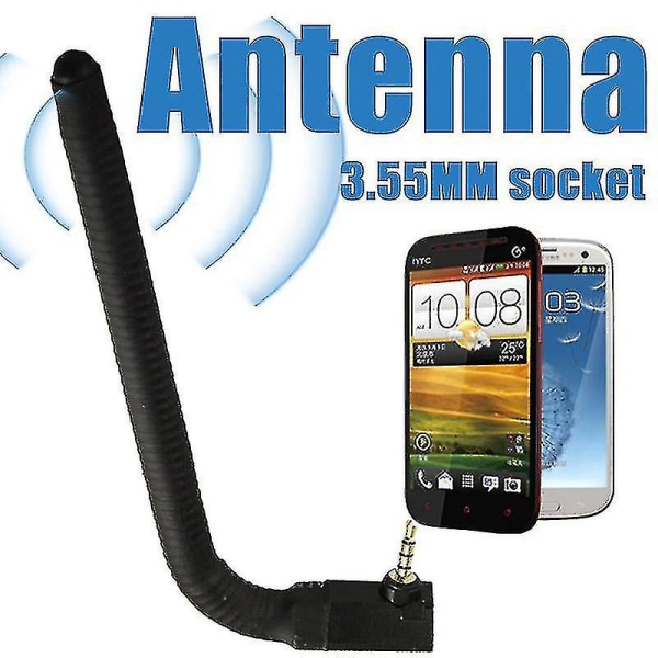 Universal mobiltelefon ekstern trådløs antenne 6dbi 3,5 mm jack for mobiltelefon (en størrelse)