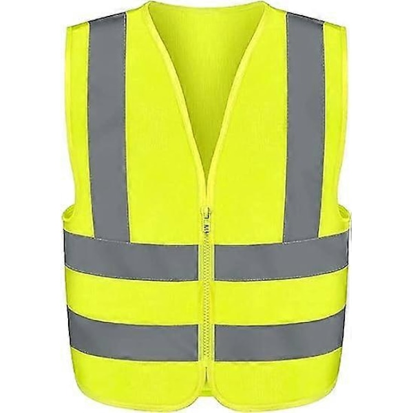 Unisex Vuxen Väst Reflekterande Väst Multi-fick Reflekterande Kläder Sanitet Trädgård Byggnad Natt Trafik