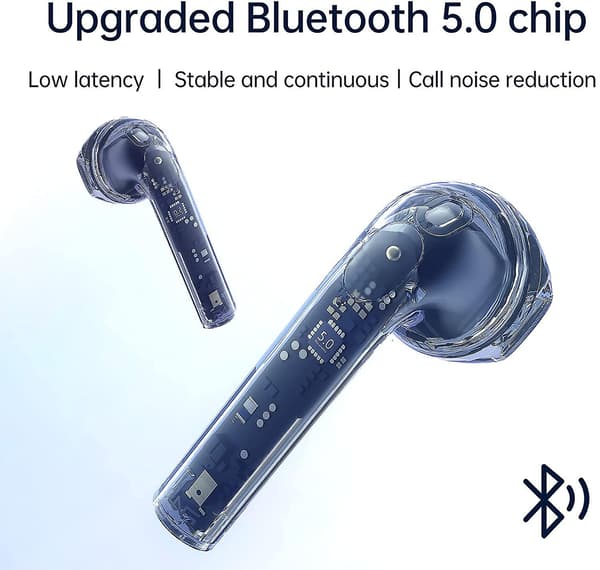 Bluetooth-hörlurar, trådlösa hörlurar Bluetooth, True Wireless-hörlurar med brusreducering