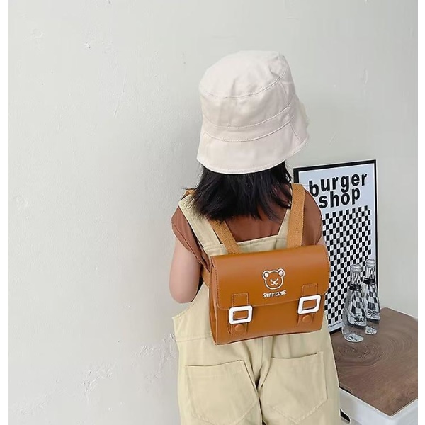Ghyt Cute Toddler Rygsæk Toddler Bag Mini Rejsetaske Til Baby Pige Dreng 2-6 år (brun)