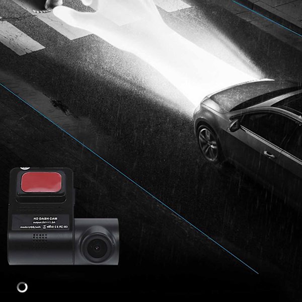 Dash Cam, 1080P HD, Inbyggd WiFi Smart Dash Camera för bilar, 140 vidvinkel FOV, WDR, nattseende, stöd för mobil onlinevisning