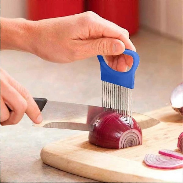 2-pack Assistent Matskärare Rostfritt Stål Grönsaksställ Slicers Köttslicers Lök Skalare, Potatis Skärare Slicer, Grönsaks Hjälp, Rostfritt Stål F