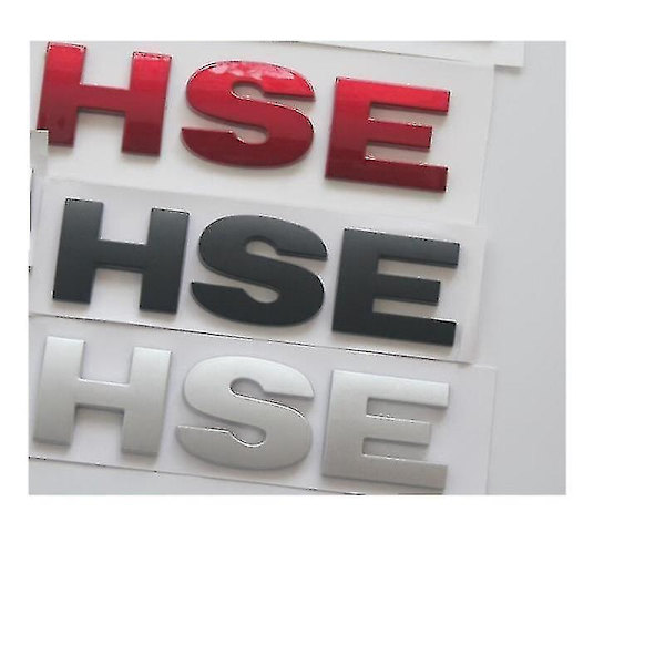 Bil Bakre Bagageutrymme Bokstäver \" Hse \" Emblem Emblemer Märken Klistermärke För Discovery Range Rover H S E