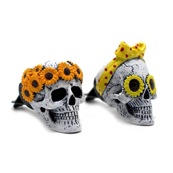 Halloween Bilinredning Dekoration Dödskalle Aromaterapi Set Bil Aromaterapi Bilhänge Bilinredning Tillbehör Innehåller Dofttabletter