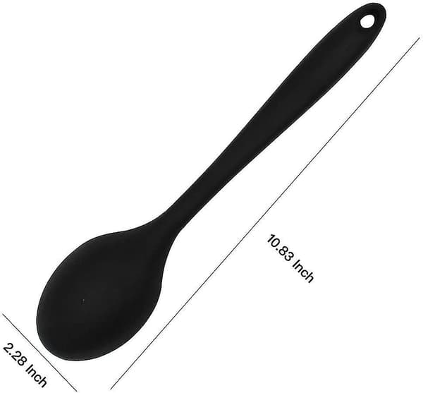 Silikon Skedar För Matlagning 2 St Serveringsskedar Slitsade Skedar
