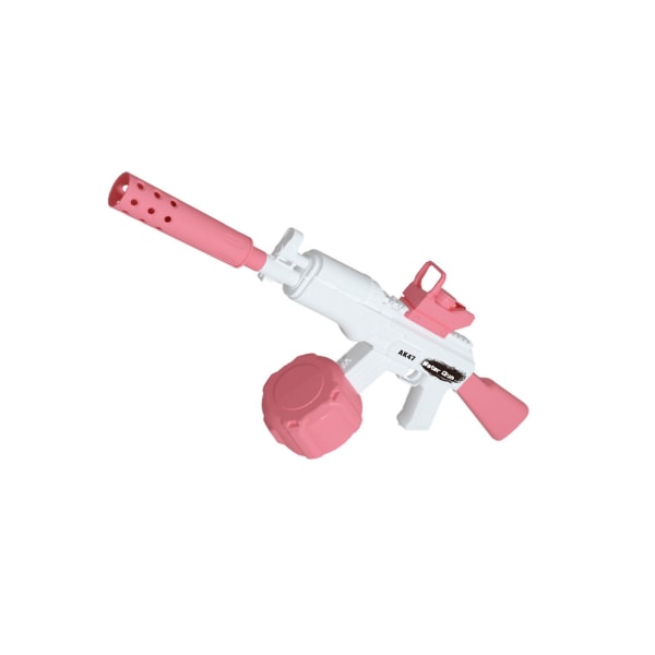 Elektrisk vattenpistol, sprutpistolleksaker, automatisk vattenspridare (rosa)