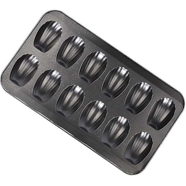 3 st Madeline bakformar Non-stick 12-koppars skalformad form