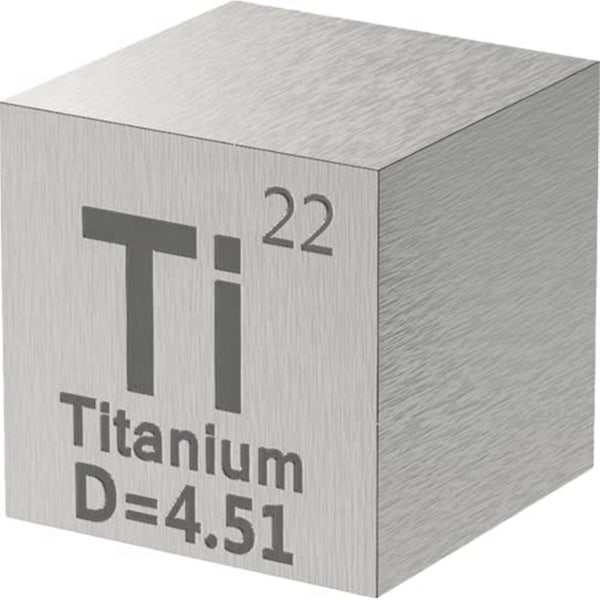 10-osainen metallielementti-kuutio - tiheys- set elementtien jaksolliseen kokoelmaan - (0,39 tuumaa/10 mm) (Kuten kuvassa)