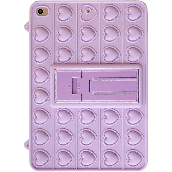 Pop-bubblafodral för iPad Air 2/ iPad Pro 9.7\", Mjukt Silikon Push Fidget Tablettskydd med Axelrem
