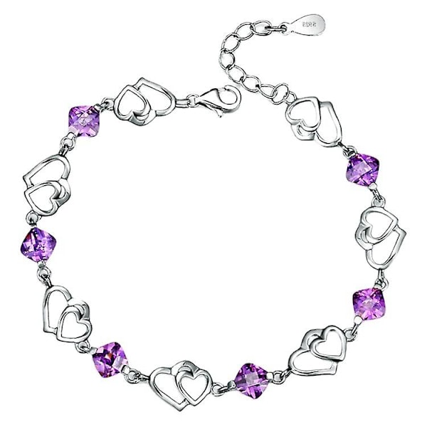 GHYT Hjerte Hul Armbånd Charm Link Kvinner Jenter Smykker Gave, 1 stk