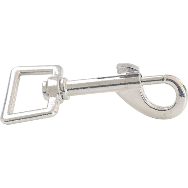 10 st Swivel Snap Hooks Metall Tungt Arbetsklämma Spänne Utlösare Klipp Multifunktionell - Bäst för Fjäderdjursspänne, Handgjorda Hantverksprojekt (Trapezoid Ring I