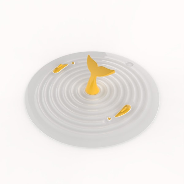 Silikon golvbrunn lock runt anti-lukt golvbrunn plugg kök diskbänk filter toalett badrum avlopp deodorizer（Yelow White）