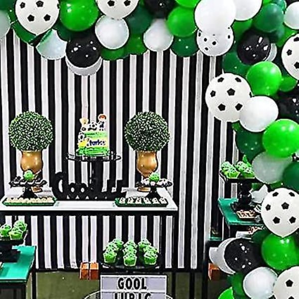 35 stycken Fotbollsballonger, Fotbollsfestdekorationer VM Fotboll 2022 Fotbollsballonger Latexballonger Fotbollsballonger För Barn Sporttema Födelsedag