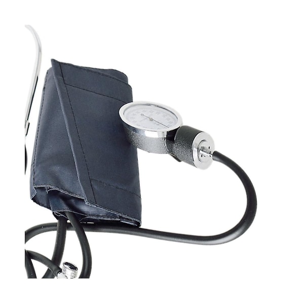 Manuelt blodtryksmåler med stetoskop Armtype Blodtryksmåler Dobbeltrør dobbelthovedstetoskop（Som vist）