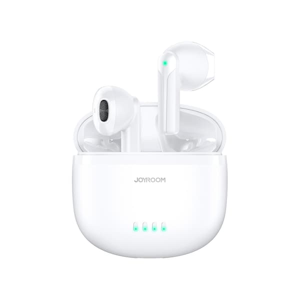 Joyroom Dual-mic Enc True Wireless Bluetooth-øretelefon (hvid)