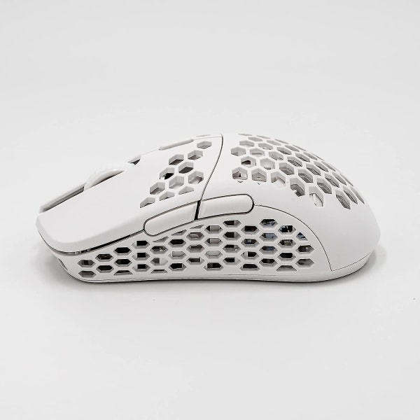 Trådløs gaming 58 gram ultra letvægts honeycomb design mus (hvid)