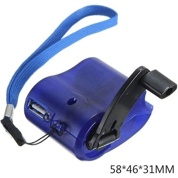 Usb bärbar vevtelefon handnödkrank Usb laddare hand Mp4 laddare mobiltelefon manuell utomhus strömförsörjning