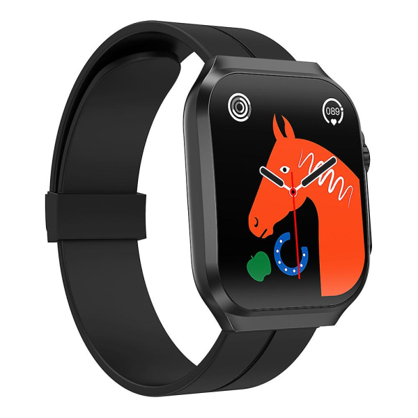 Ny smart watch med högupplöst privat modell 3D-sportarmband med böjd skärm（svart）