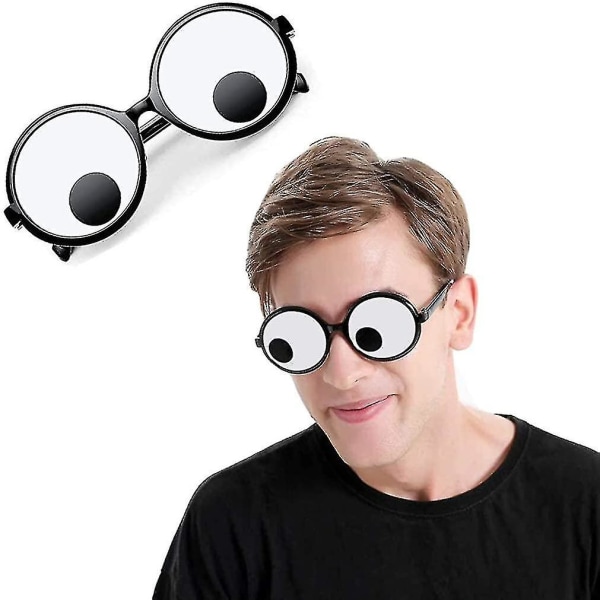 Googly Eyes-briller, Morsomme Googly Eyes-briller Shaking Party-briller Leker Nyanser Morsomme kostymetilbehør til festen