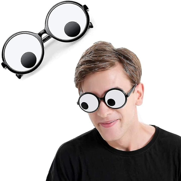 Googly Eyes Briller, Sjove Googly Eyes Goggles Shaking Party Briller Legetøj Skygger Sjove kostume tilbehør til festen