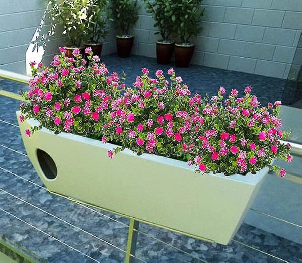 4-pack konstgjorda falska växter grönska buskar eukalyptus
