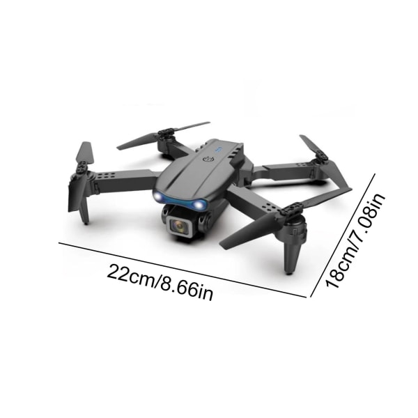 2024 FPV Drone 4K Dual HD -kameroilla päivitetty versio RC Quadcopter (D)