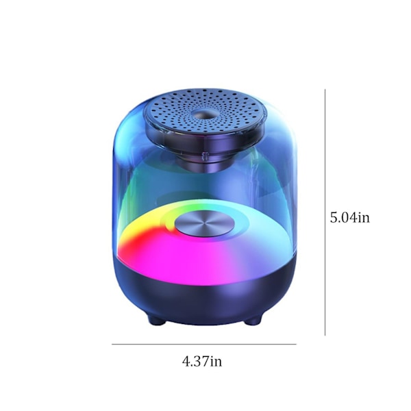 360 Surround Sound Intelligent Bluetooth Audio Bluetooth 5.0 Färgglatt Ljus Subwoofer Hem Lång Räckvidd Bluetooth Högtalare