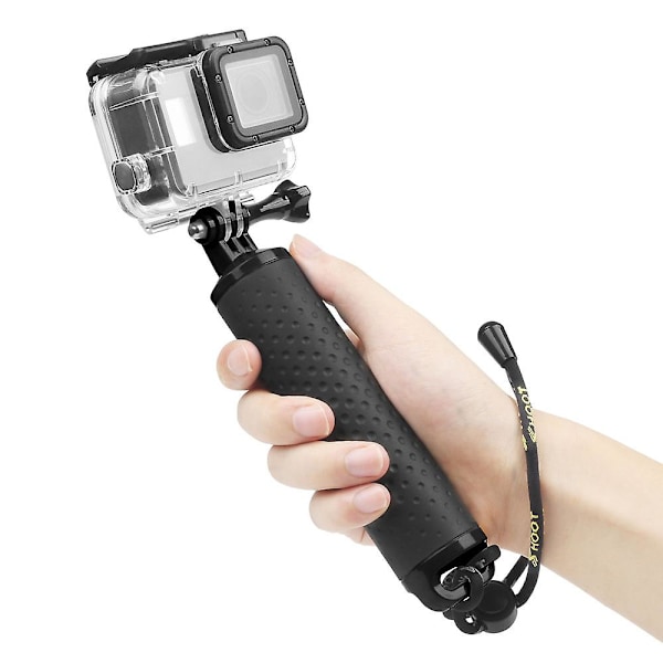 Shoot Handheld Float Grip Monopod för Gopro Hero 10 9 8 7 Black Yi 4k Sjcam Sj4000 M10 M20 Eken Go Pro 8 10 Kamera Tillbehör（Grå）