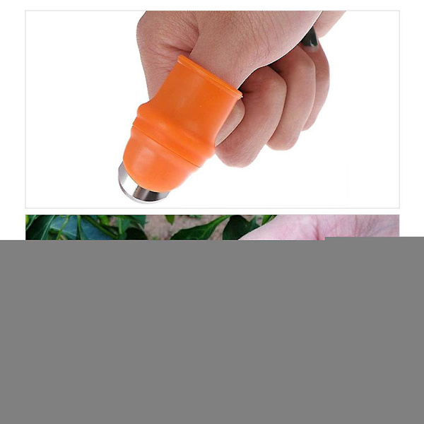 Plocka tumskärare fingerskydd set plockverktyg för skörd växt trädgårdsfrukt grönsaksplockare