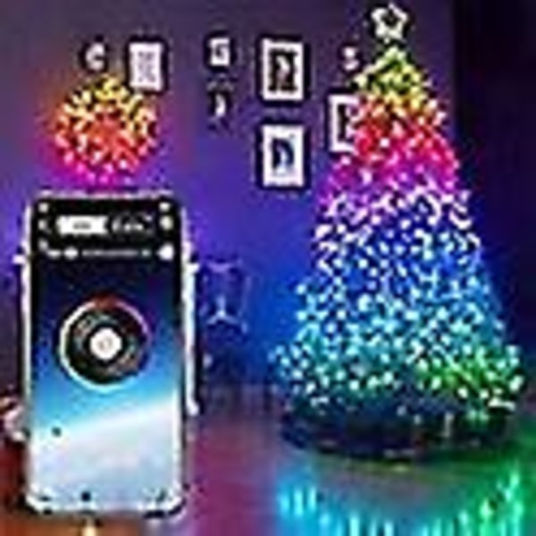 Christmas Tree Lights- Christmas Lights - Led Lights - Smart Incl App + USB - Juldekoration - Christmas Tree Light（10M 100Lights）
