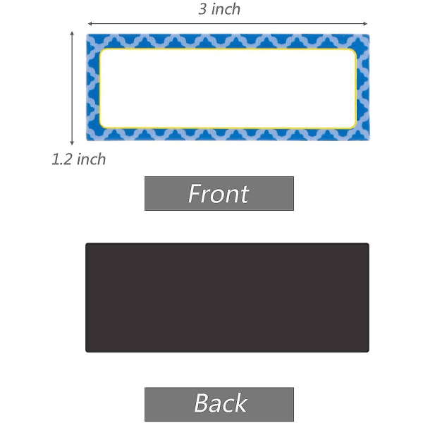 40 kappaletta magneettisia kuivapoistettavia nimilappuja, joustavia magneettisia