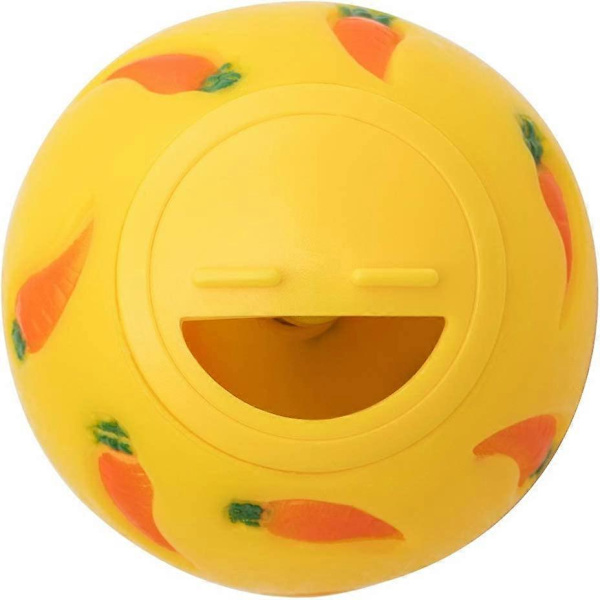 Godisboll, Snacksboll för Smådjur (Liten, Gul)