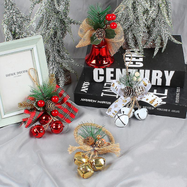 Jul med klokkeanheng hengende ornamenter som er kompatible med juletre