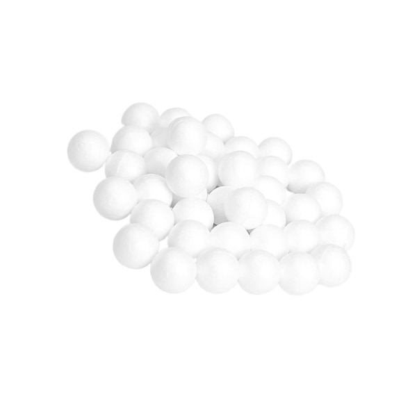 1000/500 Stk 1/2cm Dimensjon White Process Foam Ball