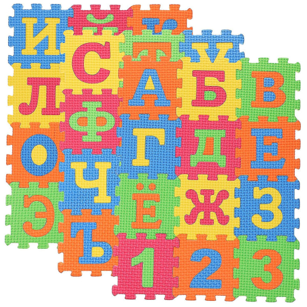 36st ryska alfabetet matta pussel ryska bokstavsmatta pussel baby lekmatta baby golv leksak baby leksak