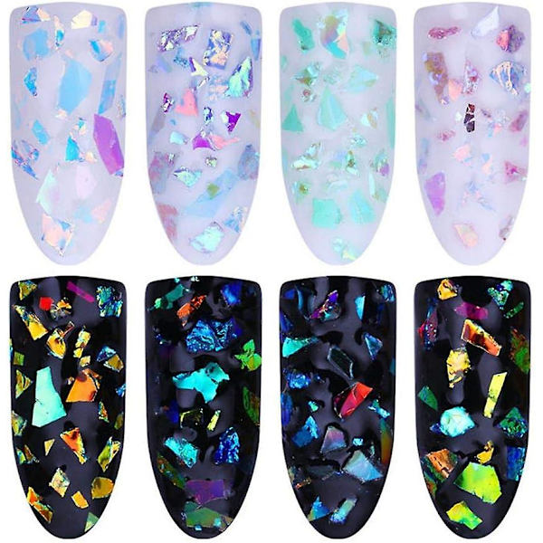 Nagelkonst Sequins Glitter (1# Gsp-124+ Glitter Pärlflagor) Makeup